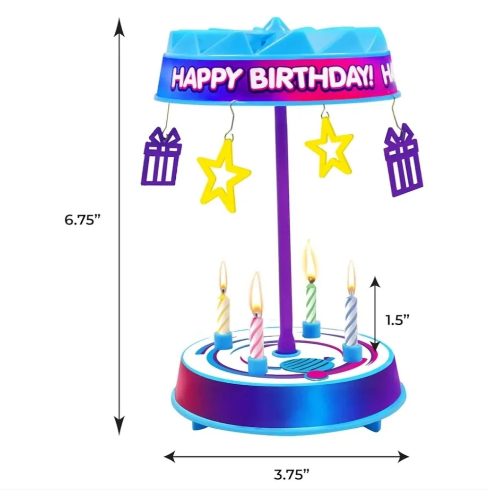 BEST PARTY EVER! Spincredible Candle Singing & Spinning Cake Topper